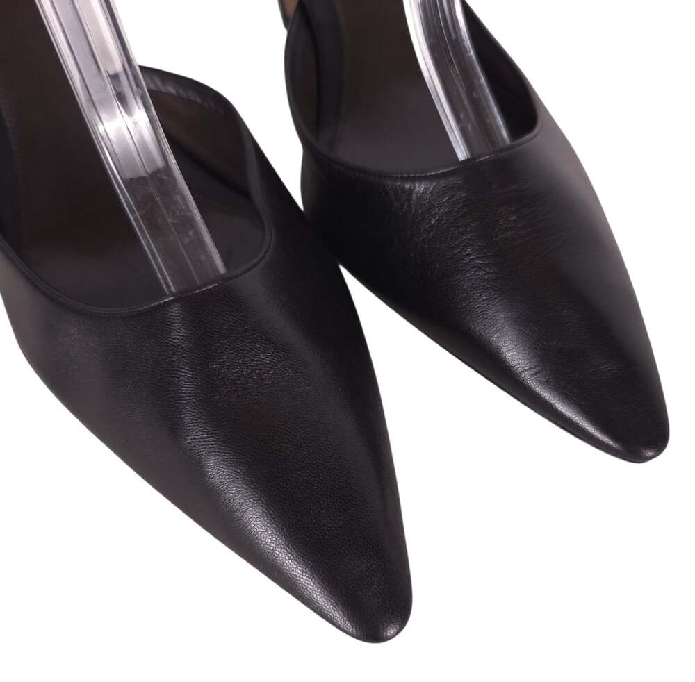 The Row Liisa D'Orsay Pumps US 9 EU 39 Womens Black Soft Lambskin $1610 - Picture 4 of 12